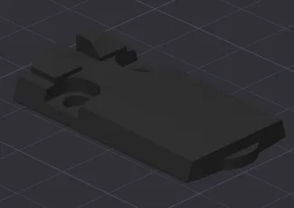 P365X Optic Plate Cover W/ Back Irons (plastic)