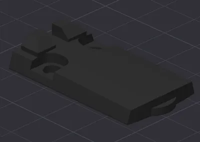P365X Optic Plate Cover W/ Back Irons (plastic)