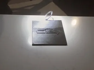 seattle seehawks keychain single color 3d
