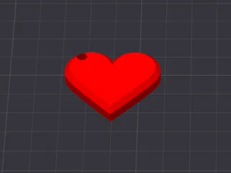 portachiave a forma di cuore