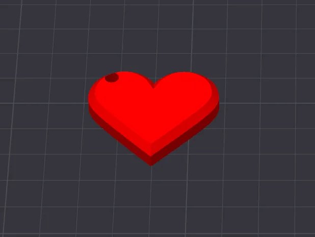 portachiave a forma di cuore