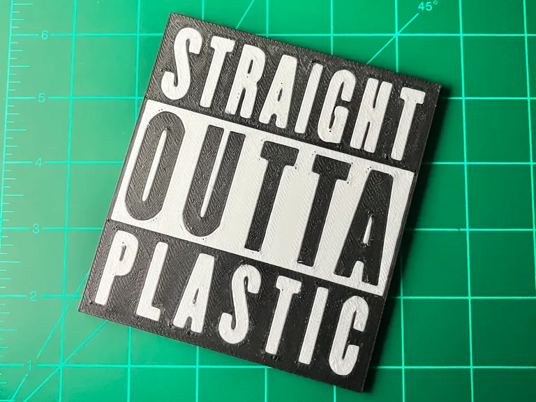 Straight Outta Plastic - Meme - Wall Art