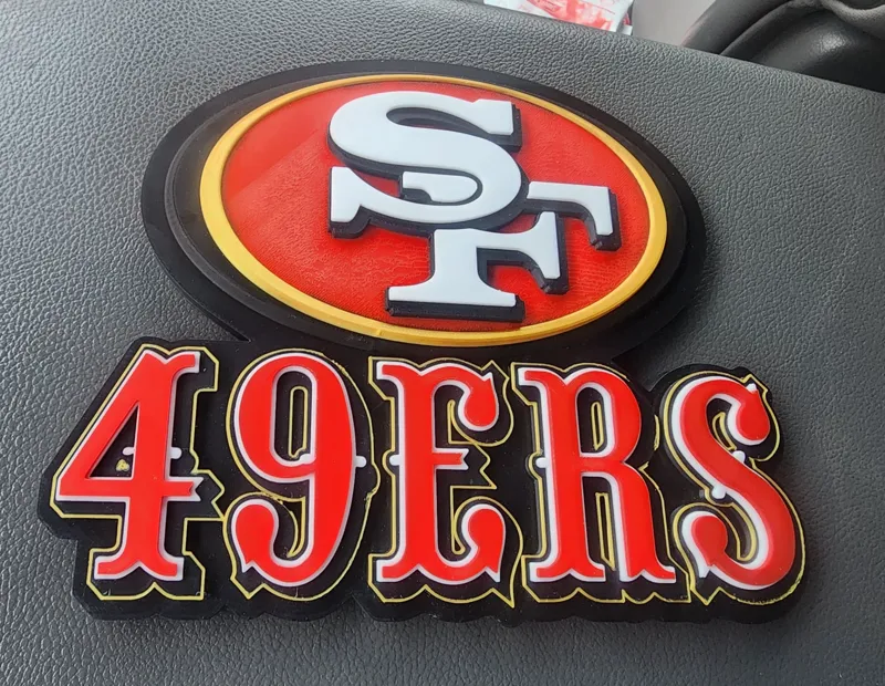 49ers 3D Plaque
