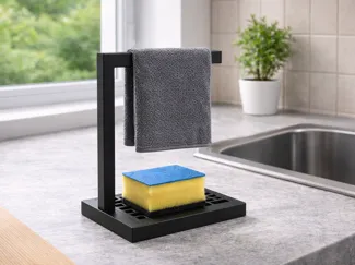 Minimalist Sink Organizer with Cloth Holder
