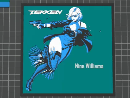 Tekken Nina WIlliams Wall Art