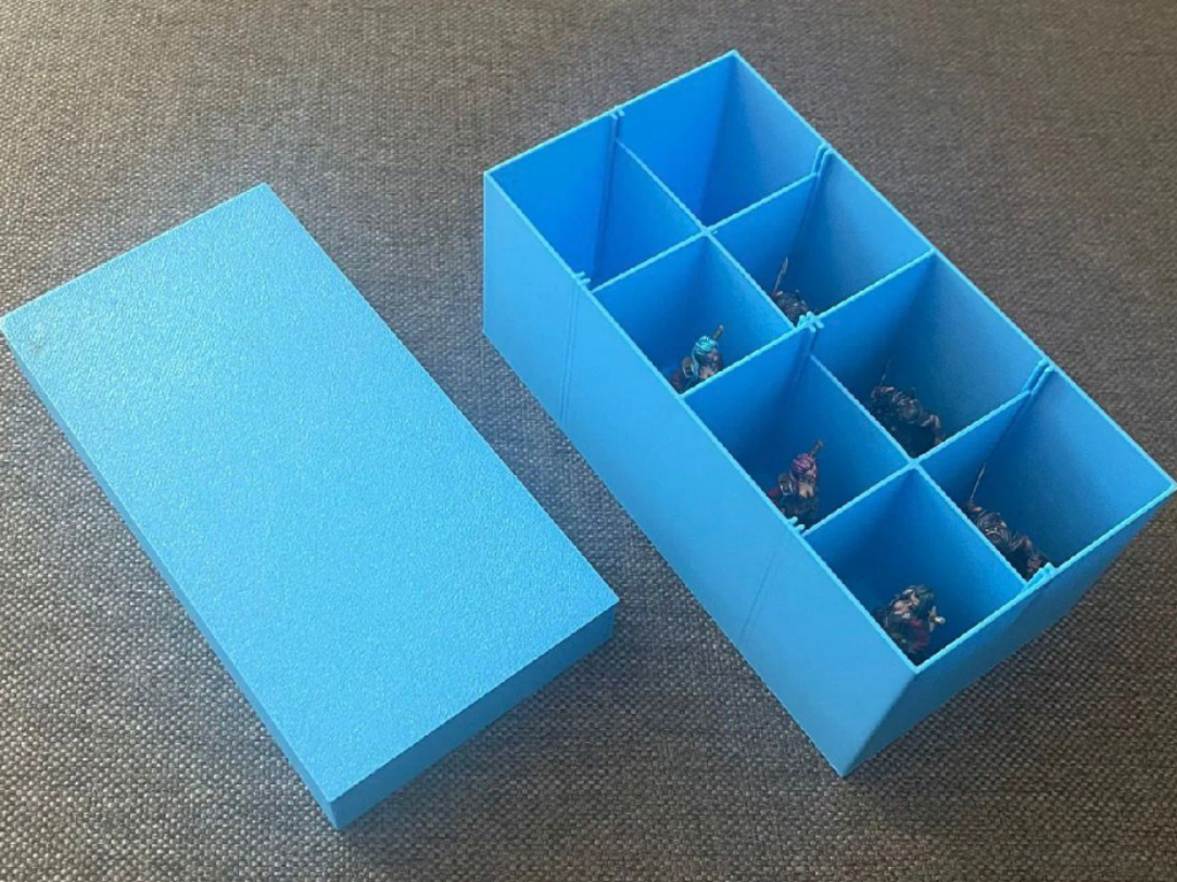 Scatola porta miniature 28/32mm heroquest D&D 