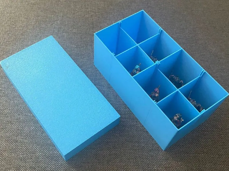 Scatola porta miniature 28/32mm heroquest D&D