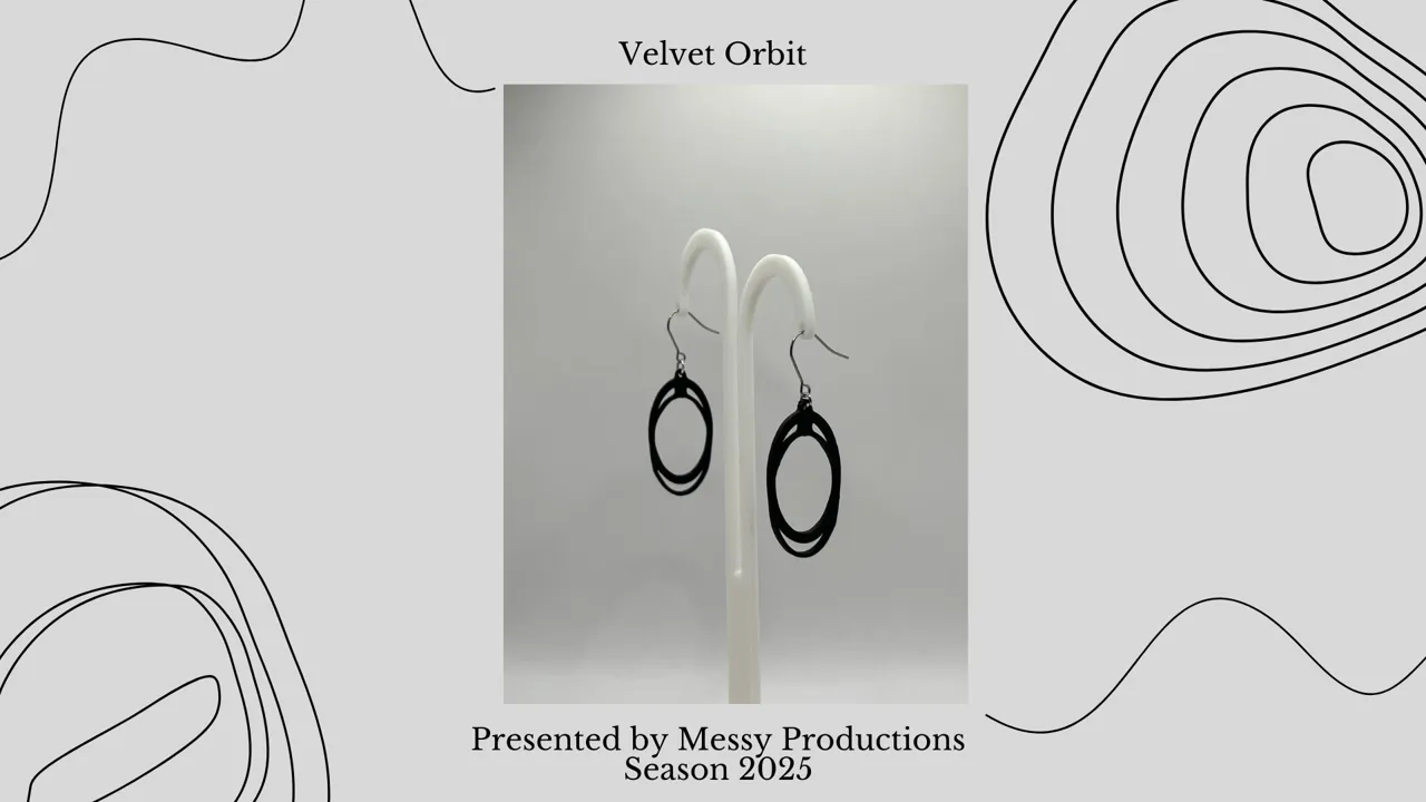 Oval Drop Earrings view 2