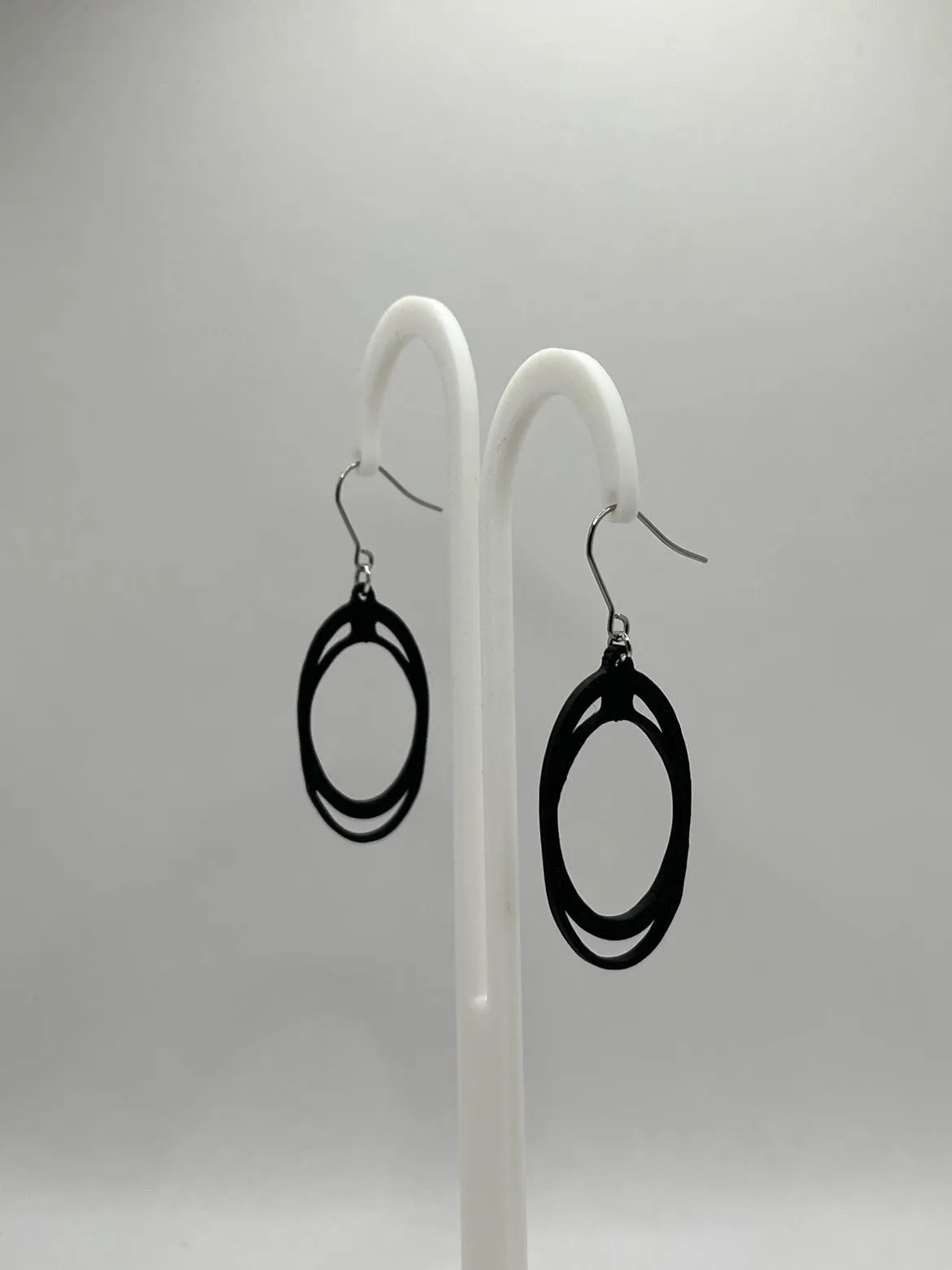 Oval Drop Earrings view 3