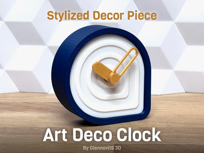 Art Deco Clock (geometric and bold clock kit 011)