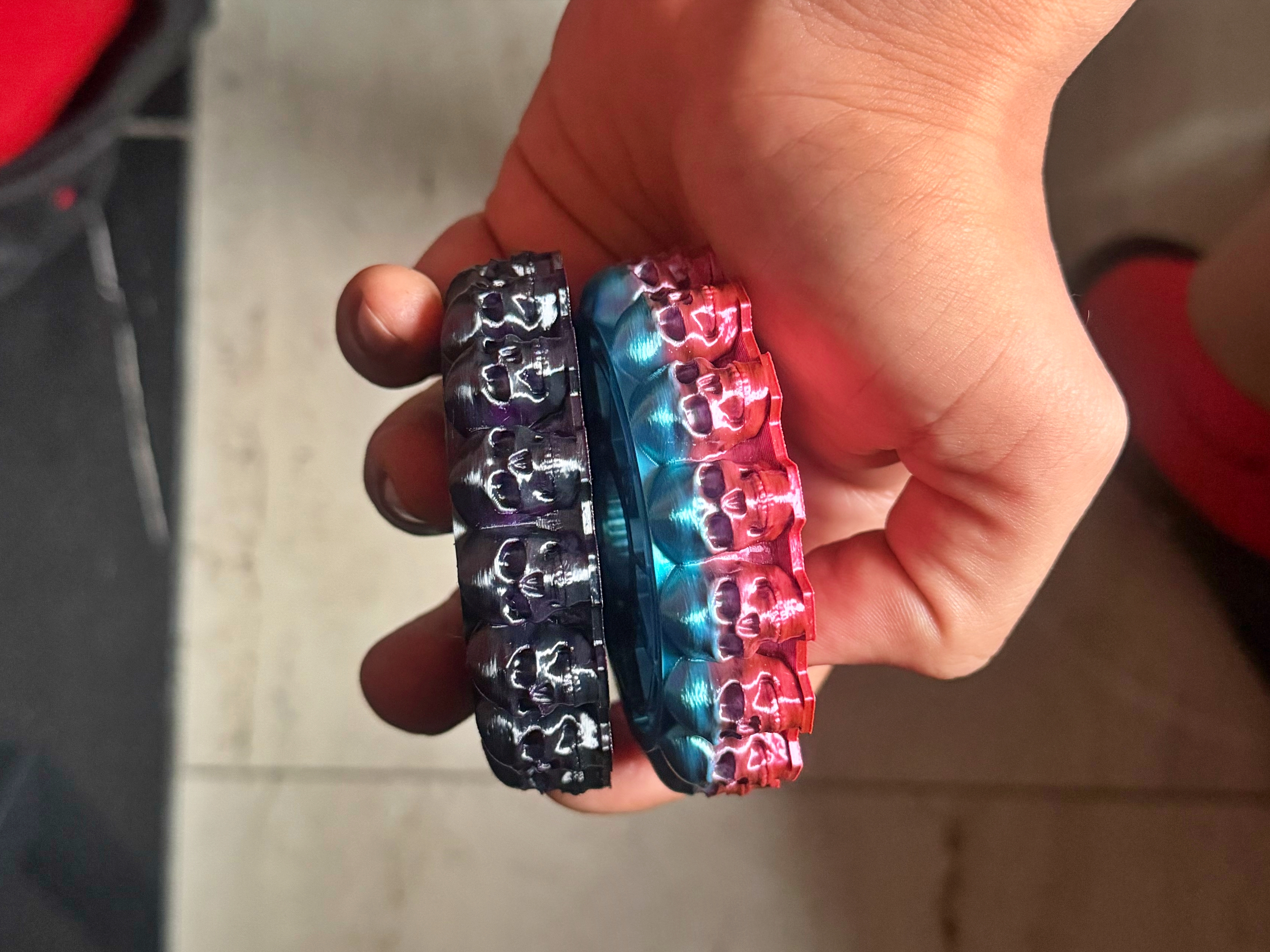 Skull Vortex Spinner – Skull Ring Fidget - 1