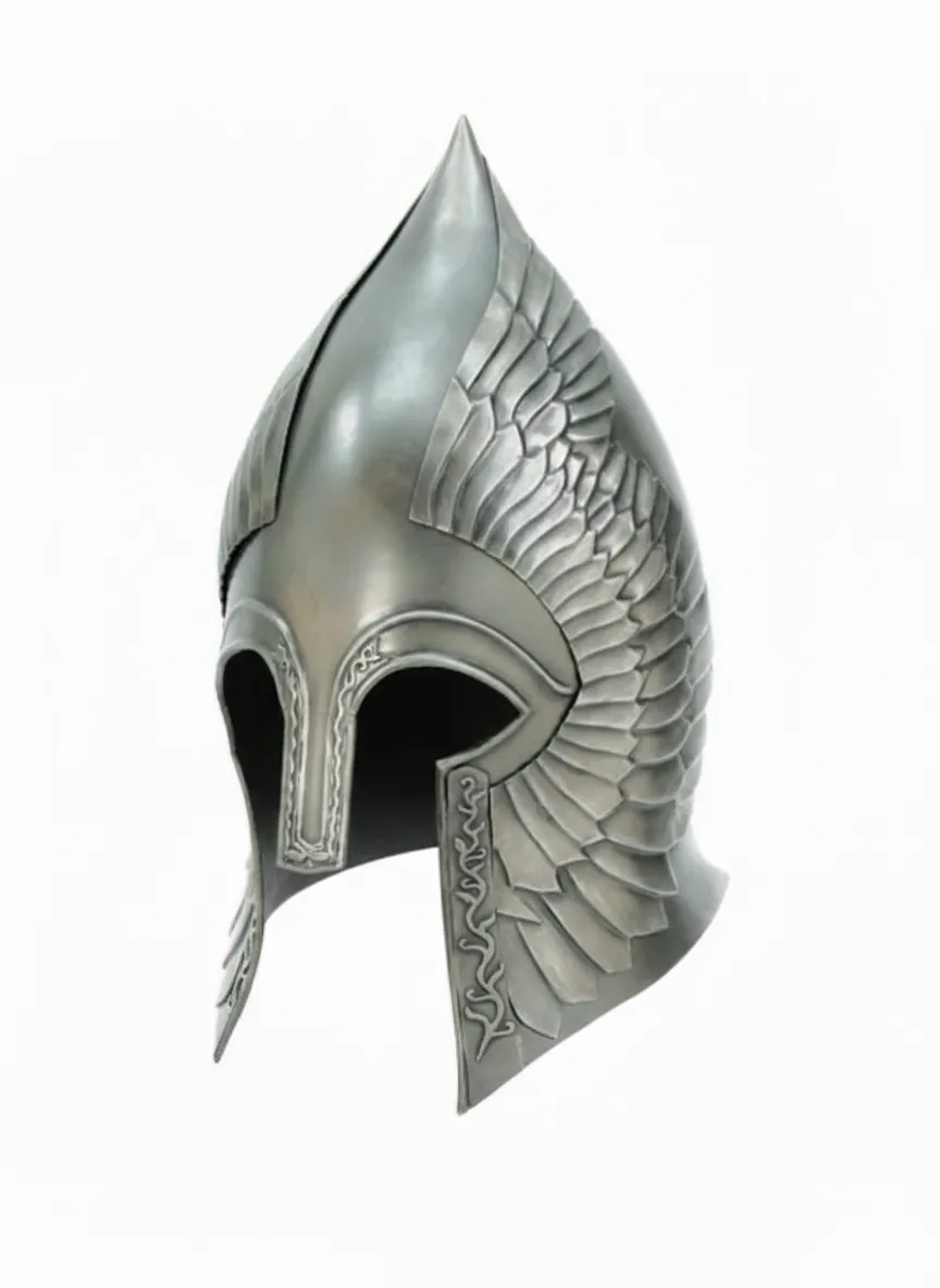 Koleksiyonluk Orta Dünya Gondor Askeri Sancağı Temalı Dekoratif Miğfer Hediye