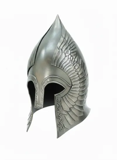 Koleksiyonluk Orta Dünya Gondor Askeri Sancağı Temalı Dekoratif Miğfer Hediye