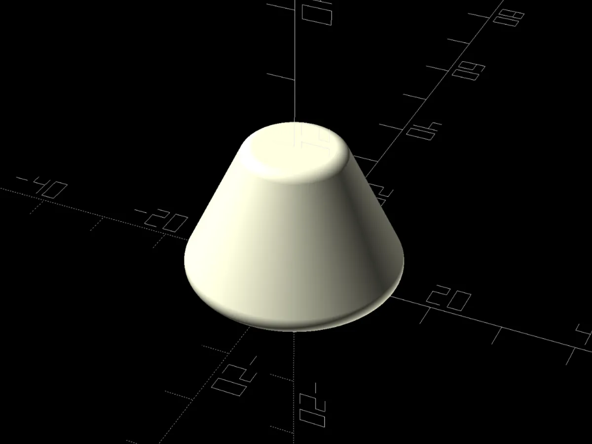 ROUNDED TRUNCATED CONE - Free 3D Print Model - MakerWorld