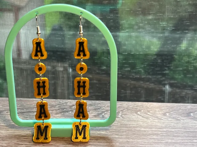A Dot Ham Earrings (Hamilton Musical)