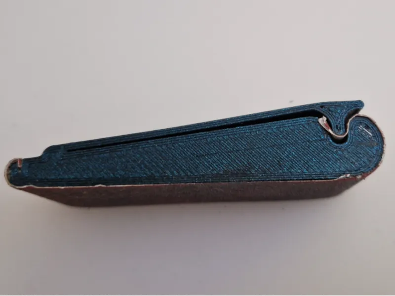 Easy to print, one part Sandingblock, no screws