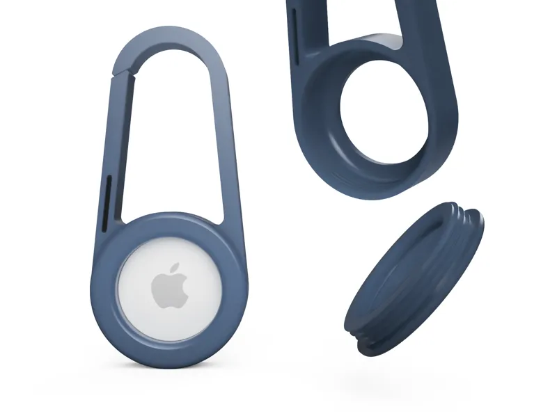 AirTag Carabiner with Threaded Cap