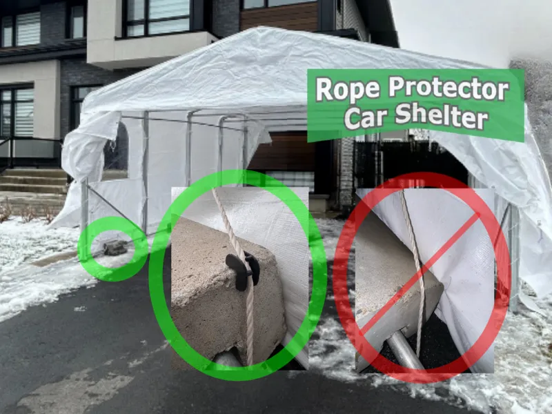 Rope Protector for Car Shelter (Tempo Style)
