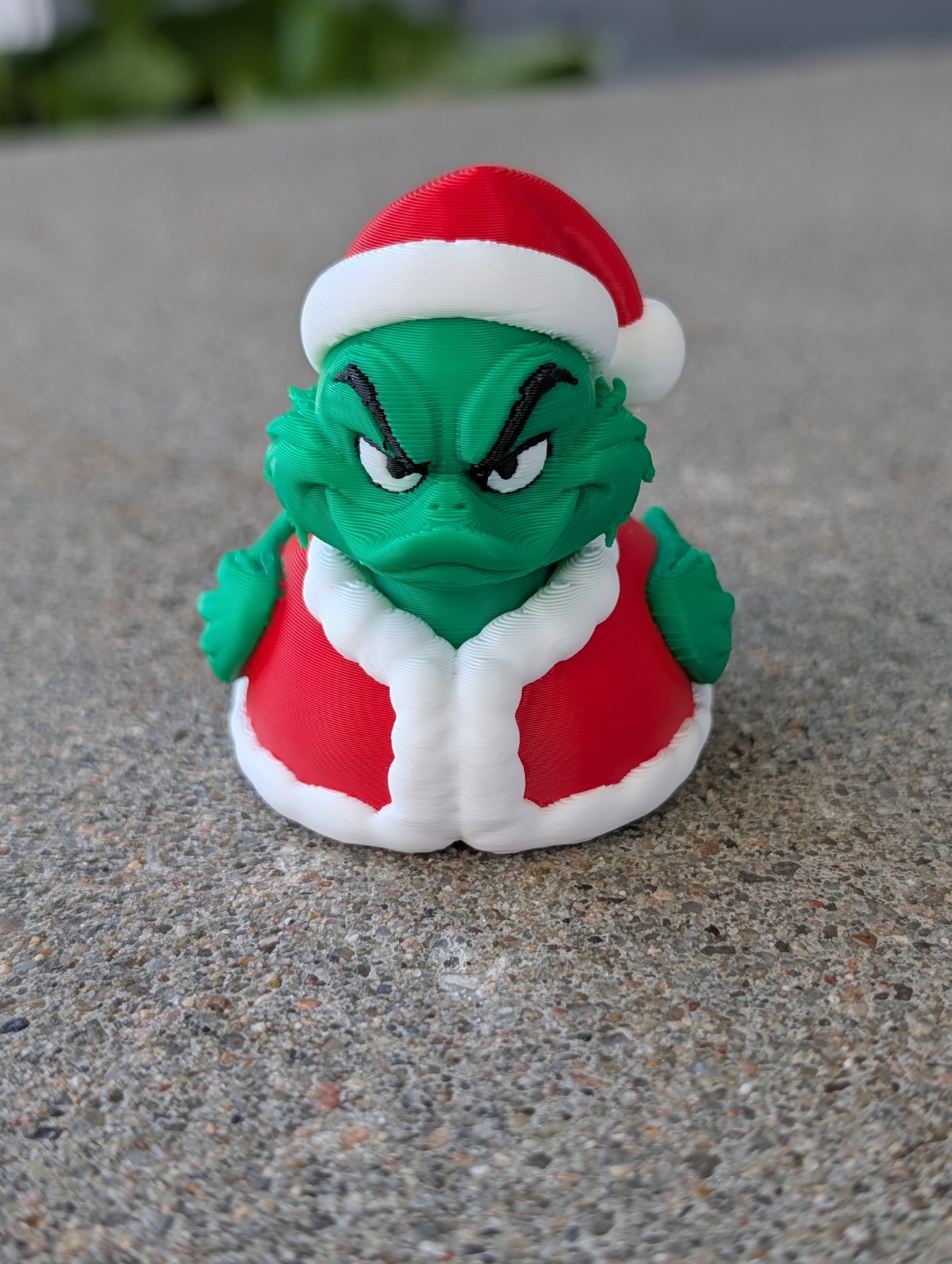 Grinch Santa Duck - 1