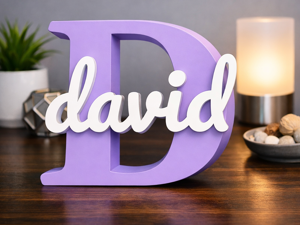 Inicial D con nombre de David