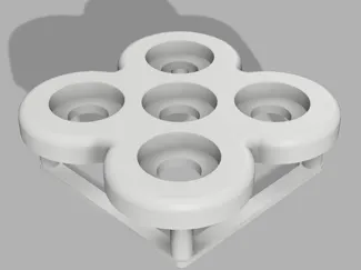 Five plug frag rack