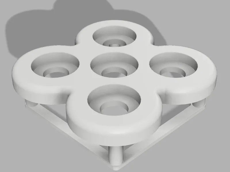 Five plug frag rack