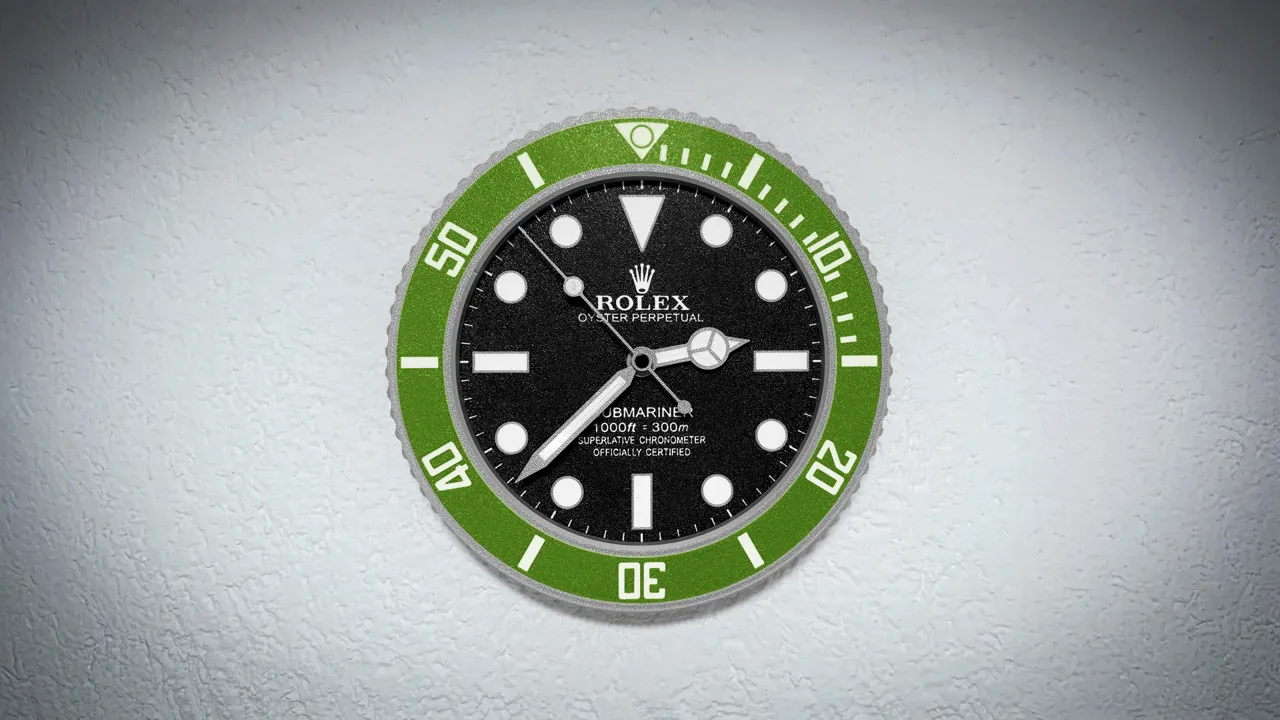 Rolex Submariner – Wall Clock view 4