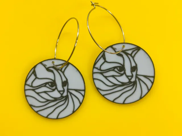 Pendientes de gatos