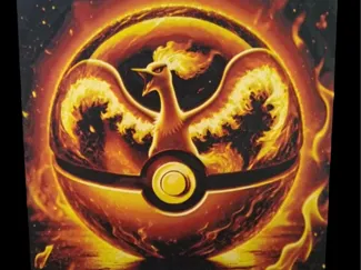Hueforge Moltres Pokeball