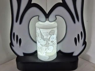 Micky und Minnie Mouse Lithophane Lampe