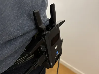 NP-F device and DJI SDR belt clip