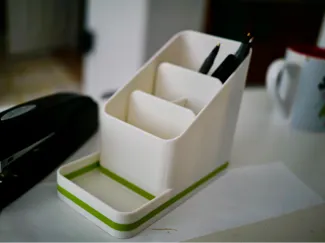 Minimalist Tiered Utensil Caddy / Desk Organizer