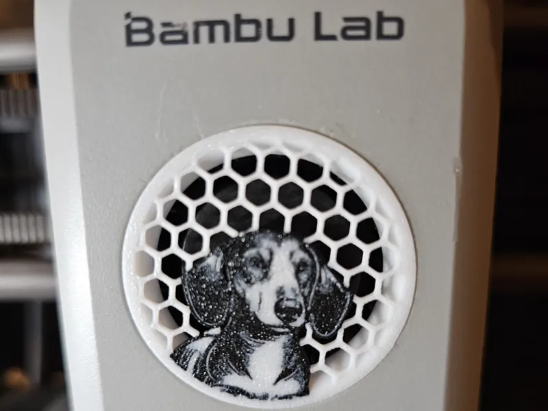 Dachshund Toolhead Fan Cover - P1S/P1P/X1C 