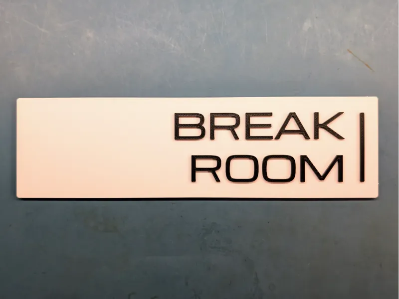 Break Room - Severance Room Sign