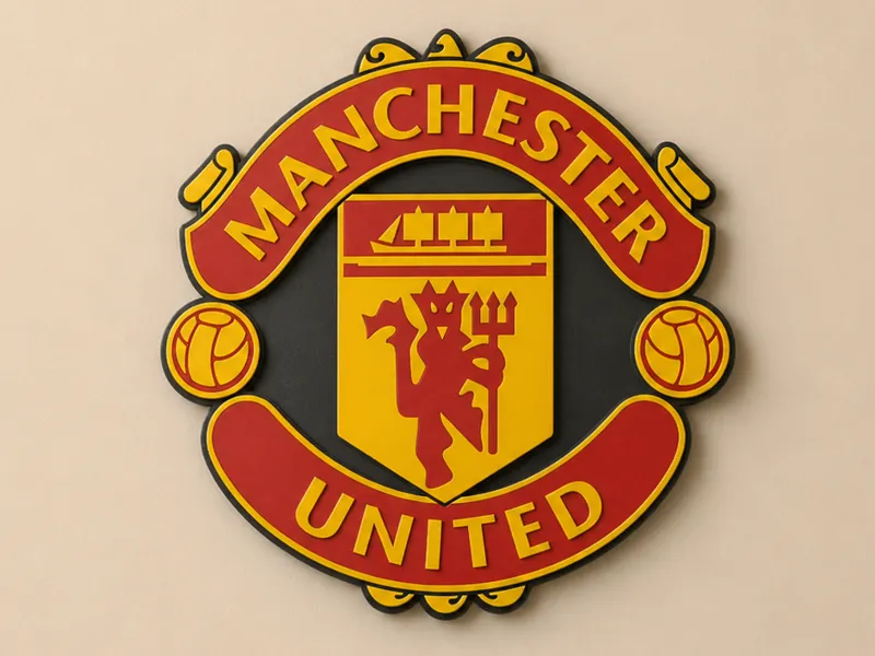 Manchester United FC — Multi-Color 3D Plaque