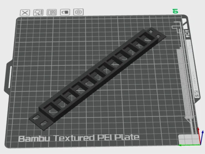 10 inch patch panel - 12 keystone module (1/2 U)