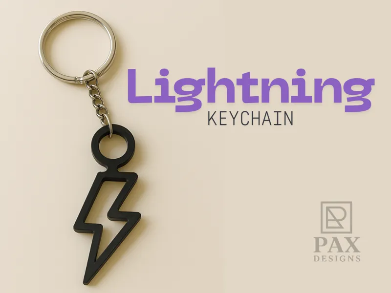 Lightning Bolt Keychain | PAX Designs