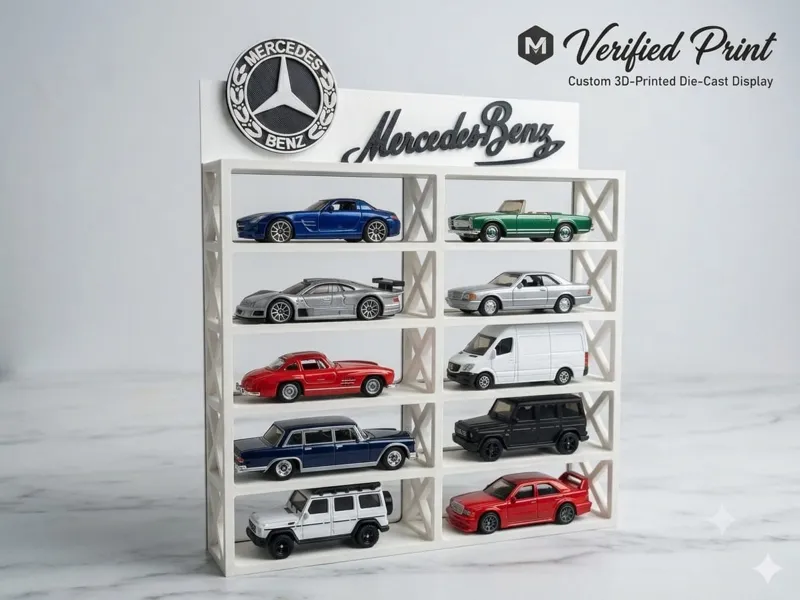 1:64 Mercedes NO AMS Wall/display/stand