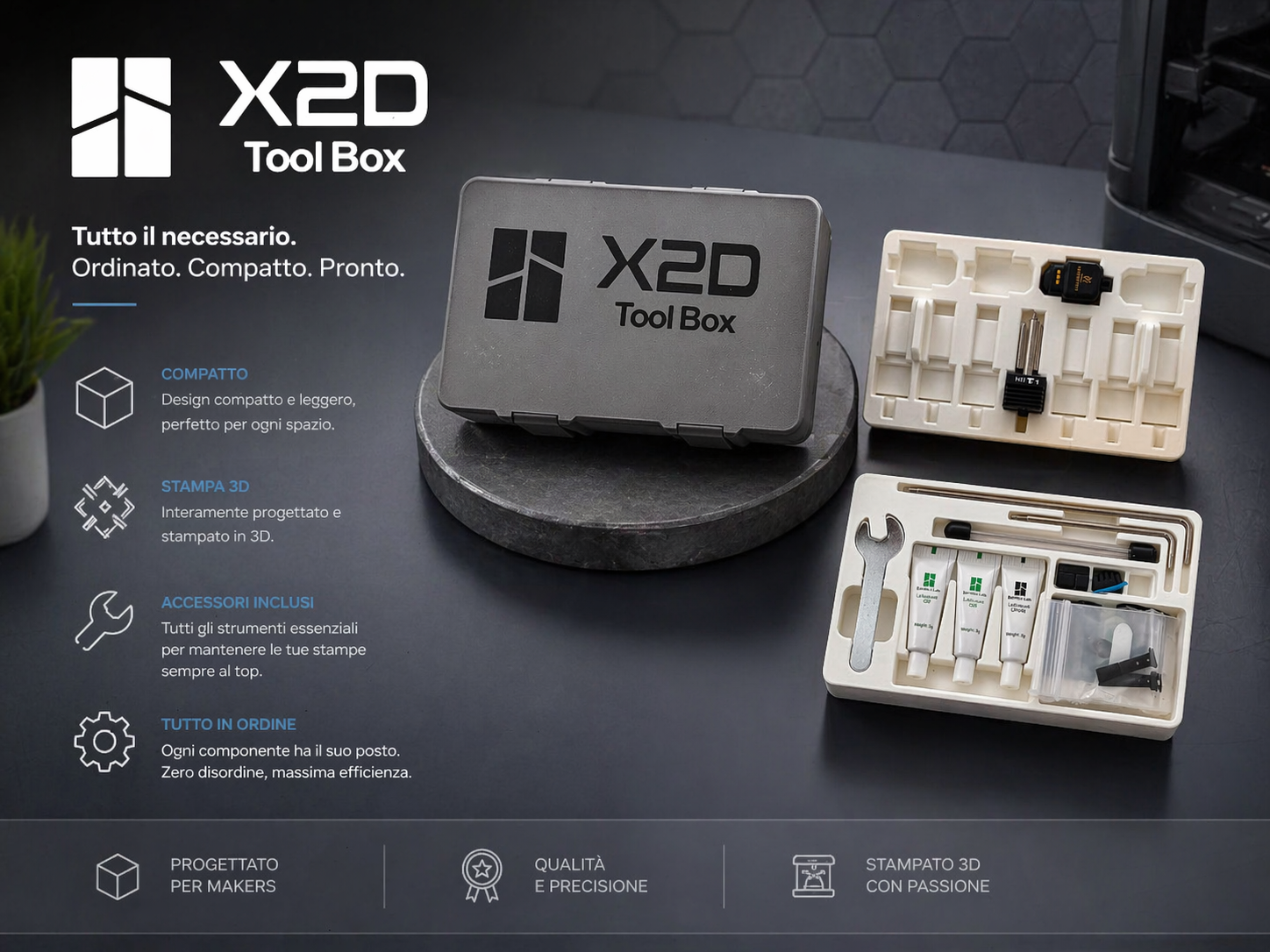 X2D Toolbox Print In Place organizers
