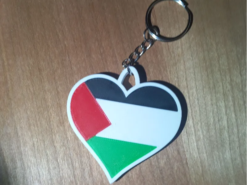 Keychain Palestine Heart | Schlüsselanhänger 