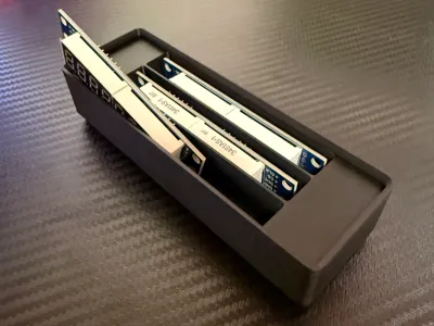 Gridfinity 7 segment display holder (stackable)