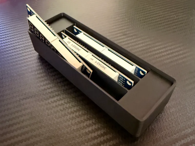 Gridfinity 7 segment display holder (stackable)