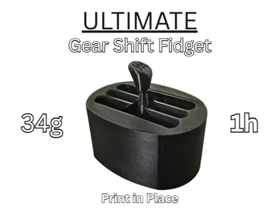 ULTIMATE Gear Shift Fidget/ PRINT IN PLACE