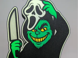 Ghostface Grinch Lightbox - In time for Halloween!