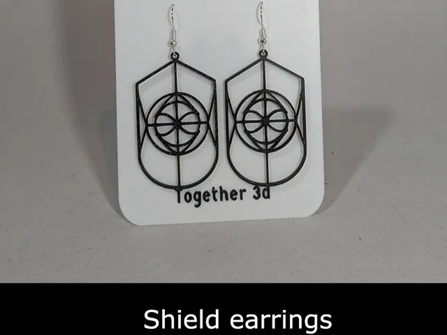 Shield earrings