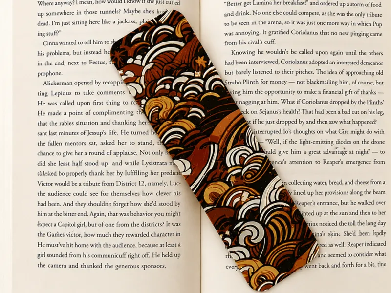 Red Wave Bookmark