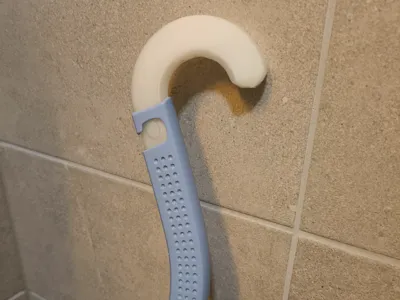 Floor drying mop hanger