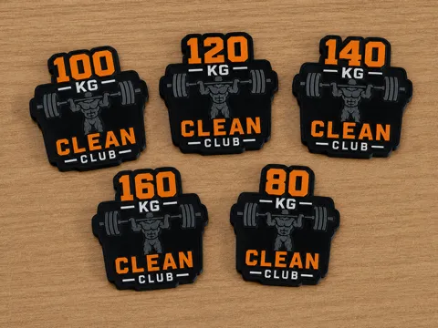Letrero o emblema decorativo: CrossFit Backpack Patch | Clean Club — referencia de MakerWorld