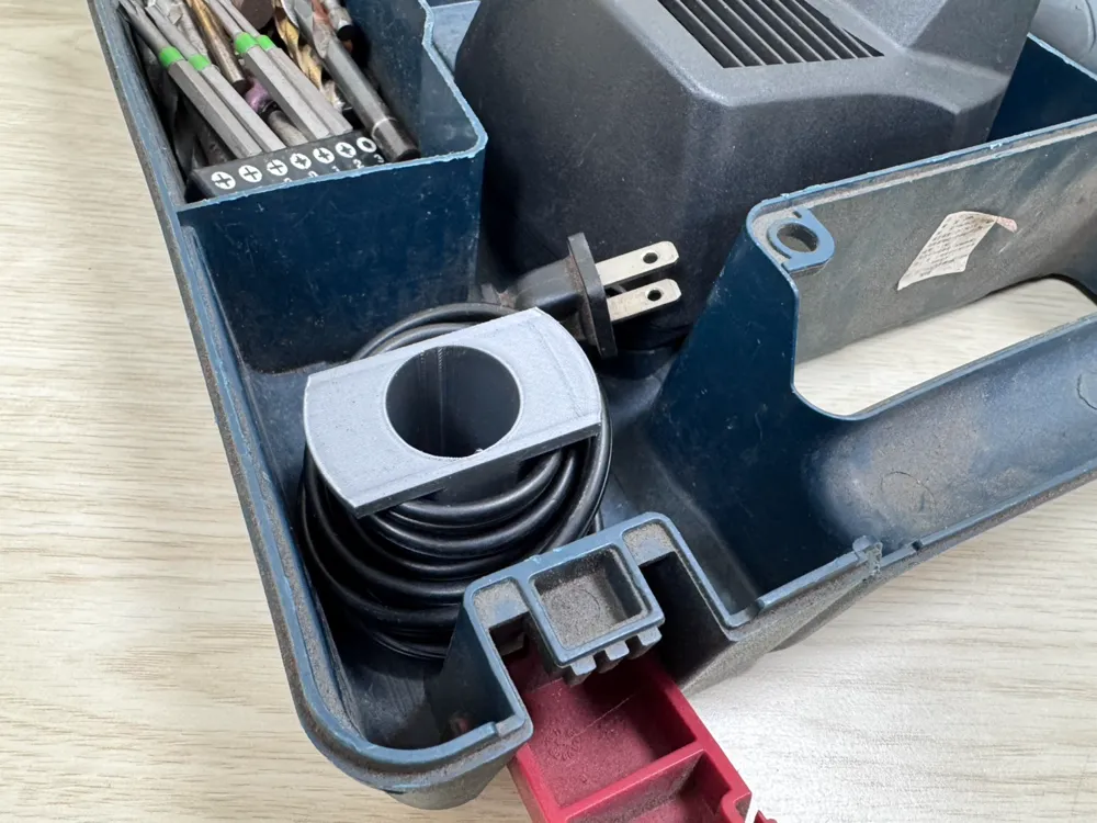Charging cable storage spool-BOSCH 12V GSR BOX by amos - MakerWorld