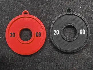 Weight Plate Keychain / Key Hanger – Gym-Inspired